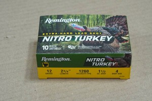 10 Remington Nitro Turkey 12 Ga 2-34 4 Shot Shotshells