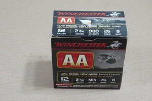 25 Winchester AA 12 Ga 2-34 8 Shot Low Recoil Shotshells