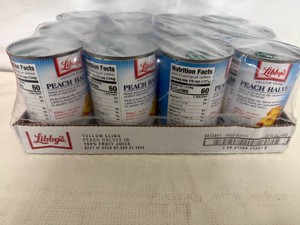 12x Libbys Peach Halves