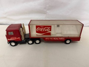 Vintage Buddy L Coca Cola Semi with Trailer that opens