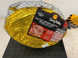 F. 8.6lbs Hickory Smoked Bone-in Spiral Cut Ham