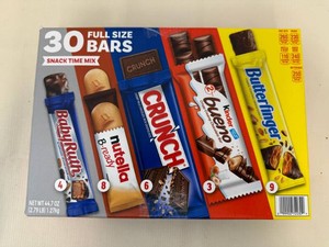 30 Full Size Bars-Snack Time Mix 72026