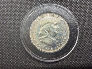 1957 Silver Franklin Half Dollar