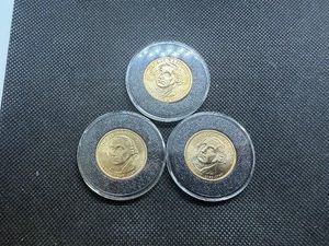Three George Washington Presidential Dollars in Hard Case