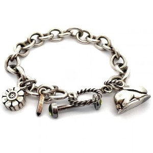Oversized Cable Link Charm Bracelet with Toggle Clasp VIDEO