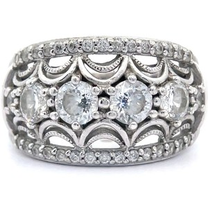 Cubic Zirconia Spiderweb Lace Ring VIDEO