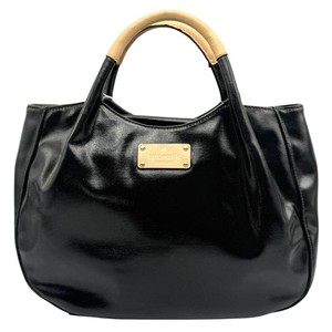 Kate Spade Black Patent Leather Tote Bag Pre-Owned Retail $398
