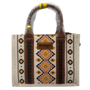 NEW Wrangler Southwestern Aztec Print Satchel Handbag w Shoulder Strap