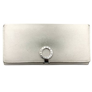 Bvlgari Cream Leather Bvlgari Bvlgari Continental Wallet Pre-Owned Retail $325