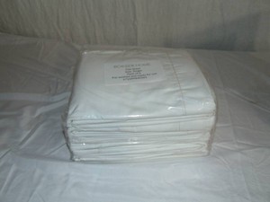 Single Size 6 Pack Flat Sheets White BOKSER HOME