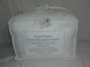 KingCal King - White  BOKSER HOME Extra Warm Premium Down Alternative Duvet Comforter Insert