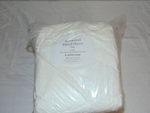 6 Pack Full Bokser Home - Kenwood  Fitted Sheets Full  White