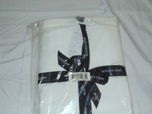 Cal King Bokser Home 100% Organic Cotton  White Flat Sheets