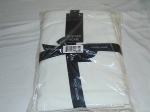 Cal King Bokser Home 100% Organic Cotton  White Flat Sheets