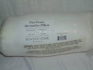 Bokser Pillow Set, Firm Fill, King 100% Cotton Sateen Cover, Hypoallergenic Down-Alternative Fill  Machine Washable  Oeko-TEX Certified