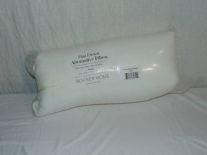 Bokser Pillow Set, Firm Fill, King 100% Cotton Sateen Cover, Hypoallergenic Down-Alternative Fill  Machine Washable  Oeko-TEX Certified
