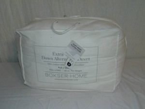 FullQueen - White BOKSER HOME Extra Warm Premium Down Alternative Duvet Comforter Insert