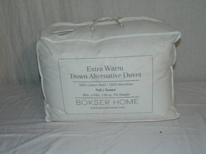 FullQueen WhiteBOKSER HOME Extra Warm Premium Down Alternative Duvet Comforter Insert