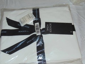 Queen Bokser Home 100% Organic Cotton White Flat Sheets