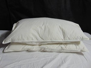 StandardQueen BOKSER HOME 2 Pack Soft White Duck Feather & Down Bed Pillow