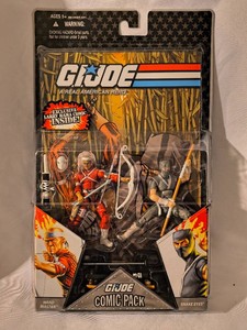 G.I. Joe 25th Anniversary Comic Pack #10 featuring Hard Master and Snake Eyes