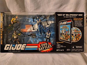 G.I. Joe 25th Anniversary DVD Battles Set 5 and 4 Action Figures