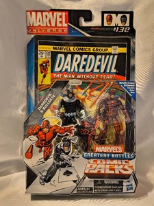 Marvel Universe Greatest Battles Comic Packs Daredevil & Bullseye Action Figure Set