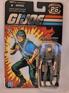 GI Joe 25th Anniversary Rock n Roll  Gunner Figure