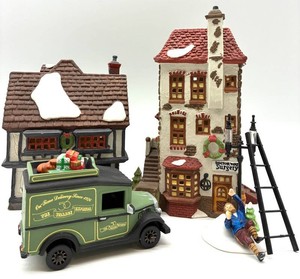 Department 56 Dickens Village Buildings, Van & Accessories Mixed Lot