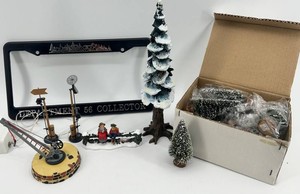 Department 56 Village Accessories Mixed Lot - Trees, Fence & Railroad Details