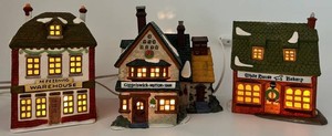 Department 56 Dickens Village Buildings - 3pc Set