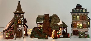 Heritage Village Dickens Village Buildings - 3pc
