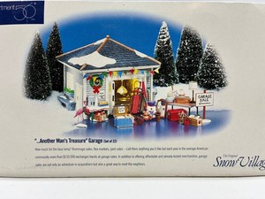 Department 56 Snow Village Another Mans Treasure Garage Set of 22