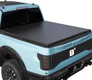 $200 Truck Bed Tonneau Cover Compatible with Chevy Silverado & GMC Sierra 1500 2500 3500 HD 2010-2026 8 ft Long Box(No CarbonPro Bed), Soft Roll Up Style