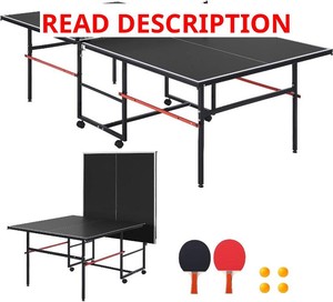 $237 Garvee 8 ft Portable Ping Pong Table,Professional Outdoor Game for Adults