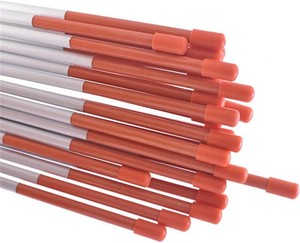 72 Driveway Markers, Snow Stakes, Plow Stakes, Orange Reflective Fiberglass 6FT 516-Inch Dia Pack of 25