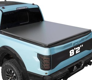 $200 Truck Bed Tonneau Cover Compatible with Ford Super Duty 8.2 ft Long Box, 1999-2026 F250 F-250 F350 F-350, Soft Roll Up Style