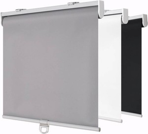 SHADEMOON Blackout Cordless Roller Shades for Window,68 W x 72 H,Grey