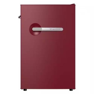 $250 4.5cu. ft. Mini Refrigerator in Retro Style Bar Fridge with Side Bottle Opener in Merlot Red Color