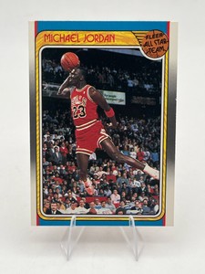 1988 Fleer Basketball #120 Michael Jordan All-Star Team Chicago Bulls Basketball Card - NICE!
