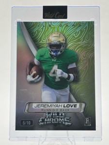 2026 Wild Card Wild Chrome Jeremiah Love Rookie Card Numbered 5/10 (#WCSW-JL)
