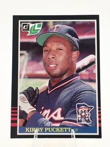 1985 Donruss Kirby Puckett Rookie Card #438 Minnesota Twins