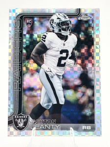 2025 Topps Chrome Football Ashton Jeanty X-Fractor Rookie Football Card #322