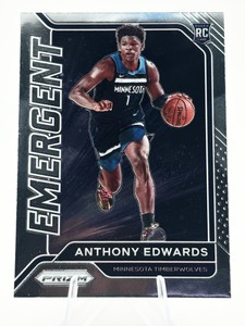 2020-21 Panini Prizm Anthony Edwards Emergent RC Rookie Card #3 Minnesota Timberwolves
