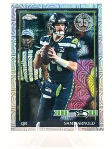 2026 Topps Chrome 35th Anniversary Sam Darnold Mojo Refractor #91TC-50 Seattle Seahawks