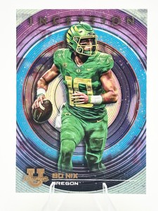 2022 Bowman University Inception Bo Nix Oregon Ducks #61 Football Card