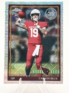 2026 Topps Chrome 35th Anniversary Carson Beck Mojo Refractor #91TRC-5 Football Card