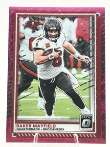 2025 Panni Donruss Optic Baker Mayfield Pink Parallel #148 Numbered 2299