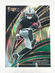 2025 Panini Select Club Level Ashton Jeanty #204 GreenBlack Shock Prizm RC Rookie Card