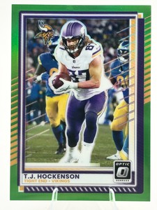 2025 Panini Donruss Optic TJ Hockenson Green Parallel #145 Numbered 115199